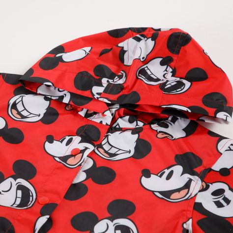 Chaqueta Impermeable Niño Mickey Full Of Faces Rojo Disney-1