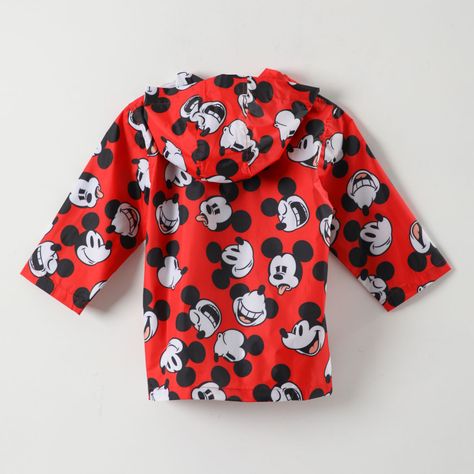 Chaqueta Impermeable Niño Mickey Full Of Faces Rojo Disney-2