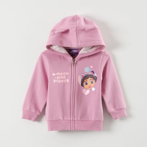 Poleron Niña A-Meow-Zing Rosado Gabby Doll House-0