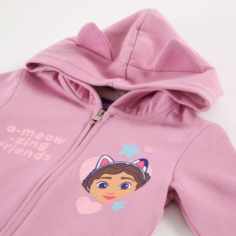Poleron Niña A-Meow-Zing Rosado Gabby Doll House-1