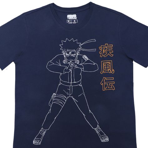 Polera Hombre Naruto Jutsu Azul Marino Naruto-0