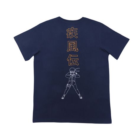 Polera Hombre Naruto Jutsu Azul Marino Naruto-2