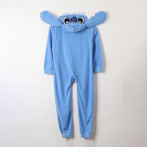Pijama Polar Niña Lilo & Stitch Entero Celeste Disney-2
