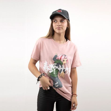 Polera Mujer Sakura Rosado Naruto-0