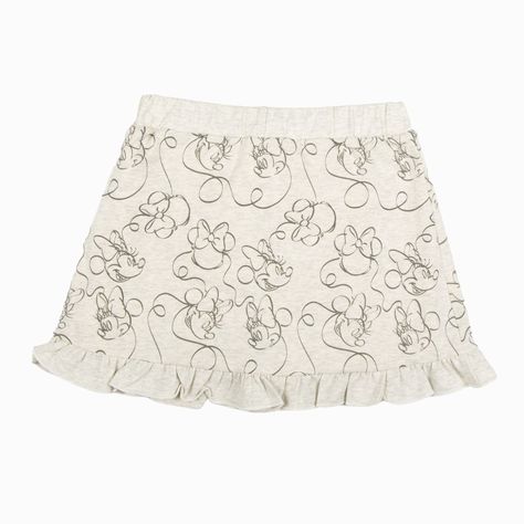 Falda Niña Ruffles Minnie Gris Disney-3