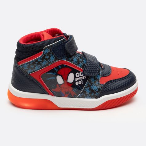 Zapatilla Con Luces Niño Spidey Azul Marvel-0