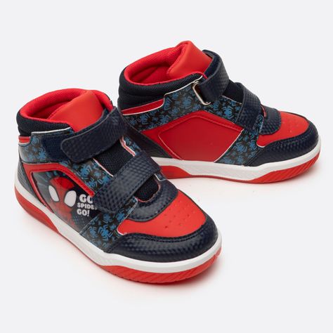 Zapatilla Con Luces Niño Spidey Azul Marvel-1