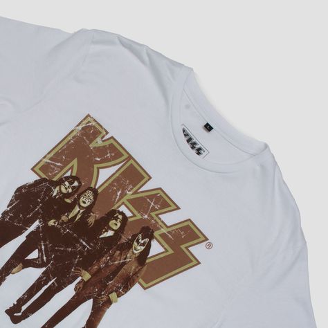 Polera Hombre Dressed To Kill Kiss Blanco-1