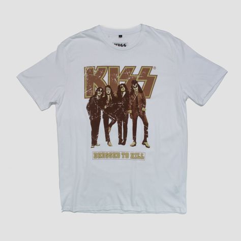 Polera Hombre Dressed To Kill Kiss Blanco-0