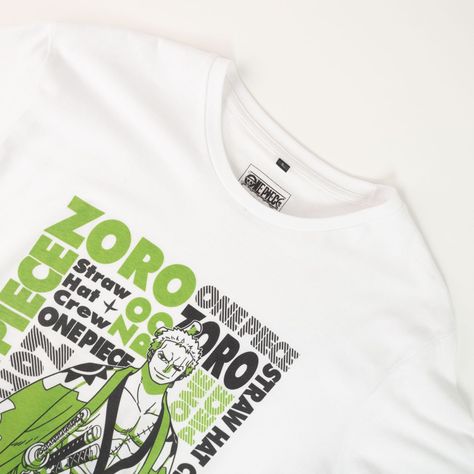 Polera Hombre YOU One Piece Zoro Blanco-1
