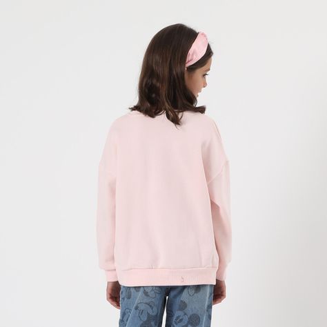 Poleron Cerrado Niña Mickey Happy Rosado Disney-2