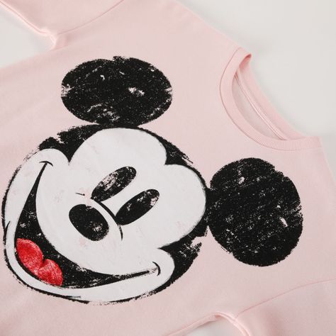 Poleron Cerrado Niña Mickey Happy Rosado Disney-4