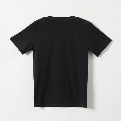Polera Manga Corta Niño Lineal Negro Minecraft-1