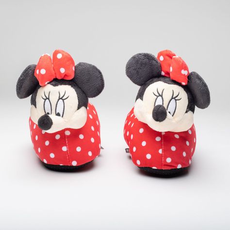Pantufla 3D Niña Minnie Puntos Rojo Disney-1