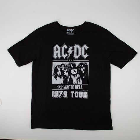 Polera Hombre Acdc Dark Negro-0
