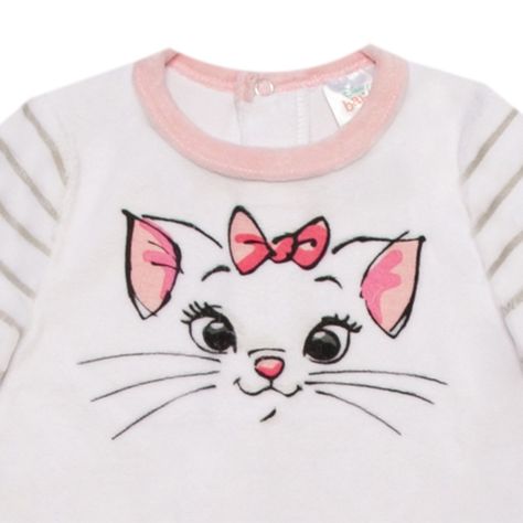 Body Bebe Los Aristogatos Mimetizada Blanco Disney-2