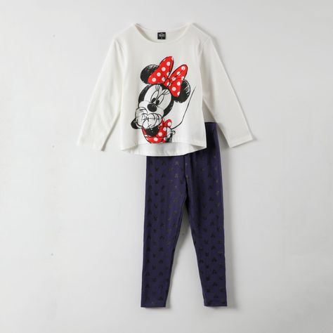 Conjunto Niña Minnie Red Bow Blanco Disney-0