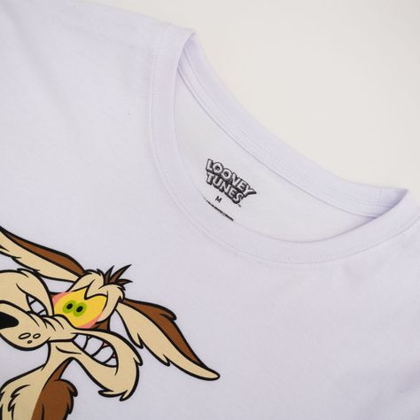 Polera Hombre Clasico Blanco Looney Tunes-1