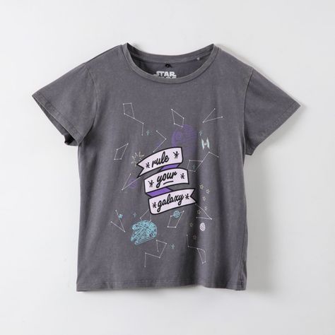 Polera Mujer Rule Your Galaxy Gris Star Wars-0