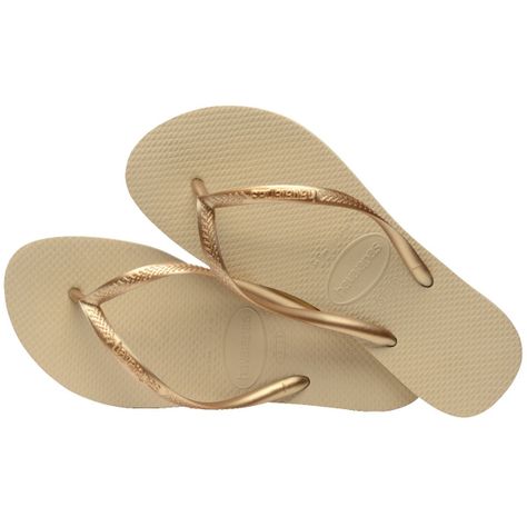 Sandalia Mujer Slim Dorado Havaianas-4