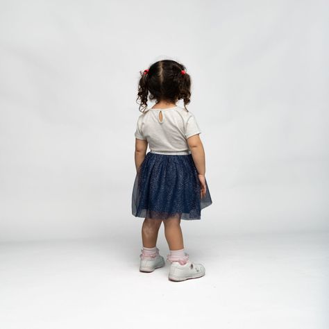Vestido Niña Minnie Bicolor Gris Disney-1