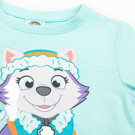 Polera Manga Larga Niña Everest Ready Celeste Paw Patrol-4