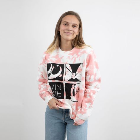 Poleron Mujer Minnie En Cuadros Rosado Disney-0