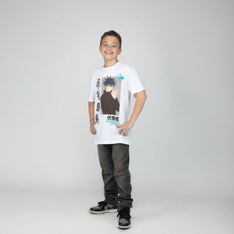 Polera Niño Jujutsu Imagen Blanco Jujutsu Kaisen-1