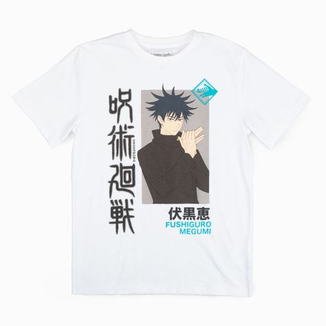 Polera Niño Jujutsu Imagen Blanco Jujutsu Kaisen-3
