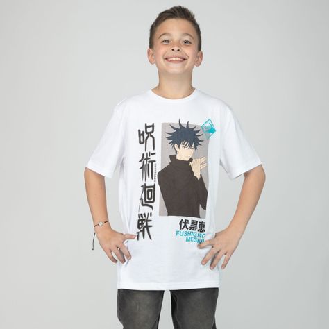 Polera Niño Jujutsu Imagen Blanco Jujutsu Kaisen-0