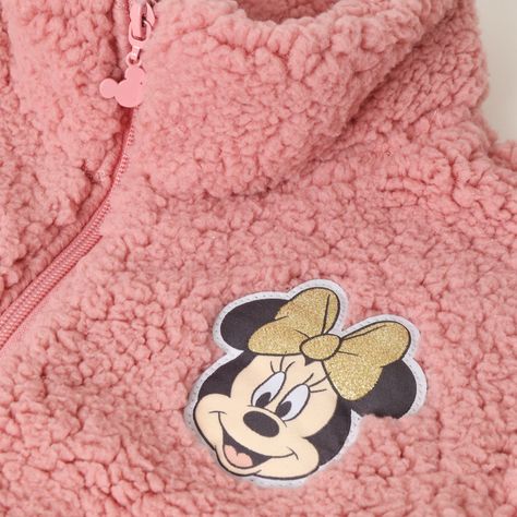 Polar Niña Minnie Peludo Rosado Disney-1