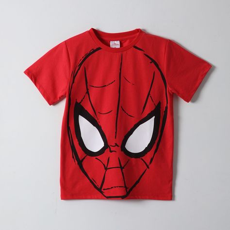 Polera Manga Corta Niño Spiderman Rojo Marvel-0