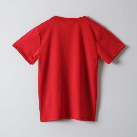 Polera Manga Corta Niño Spiderman Rojo Marvel-2