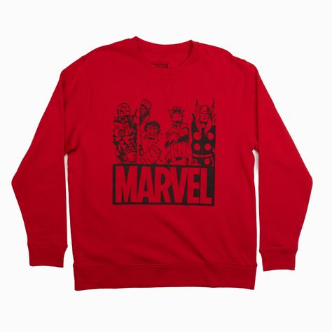 Poleron Hombre Marvel  Friends Rojo Marvel-0