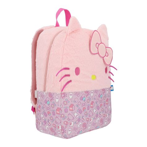 Mochila Niña Felpa Rosado Hello Kitty-1