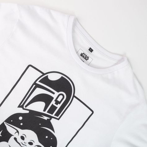 Polera Hombre Star Wars Grogu Blanco-1