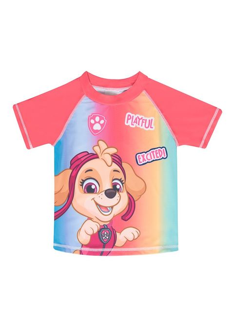 Polera UV Niña Skye Play Arcoiris Paw Patrol-0