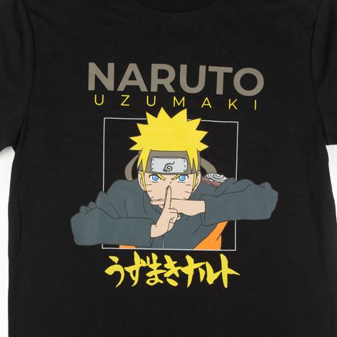 Polera Niño Uzumaki Negro Naruto-4