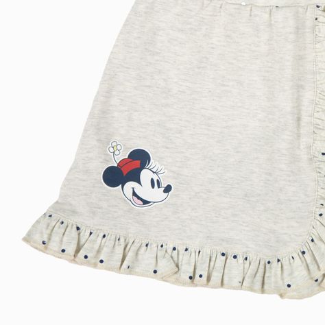 Falda Niña Minnie Vuelos Gris Disney-5