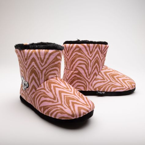 Pantufla Bota Mujer Rey León Lineas Rosado Disney-0