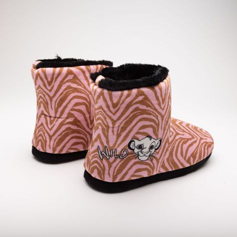 Pantufla Bota Mujer Rey León Lineas Rosado Disney-1