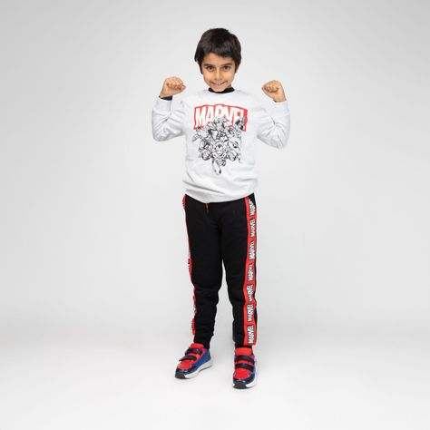 Poleron Niño Marvel Foto Gris Marvel-1