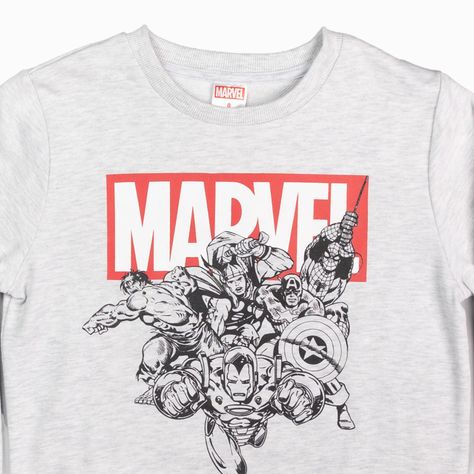 Poleron Niño Marvel Foto Gris Marvel-4
