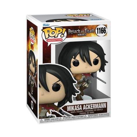 Funko Pop Mikasa Ackerman W/Swords Attack On Titan - 1166-1