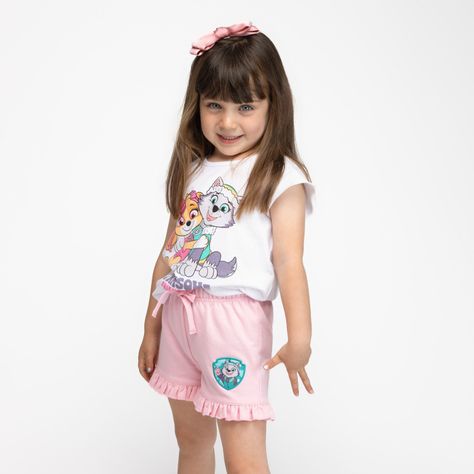 Short Niña Parche Everest Rosa Paw Patrol-0