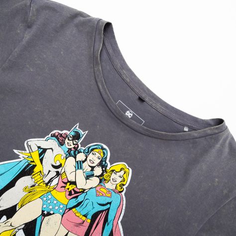 Polera Mujer Dc Comics Wonder Woman Gris-1