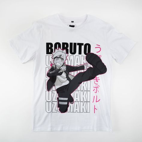 Polera Hombre  Boruto Hardcore Blanco-0