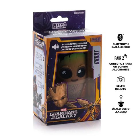 Parlante Bluetooth Portatil Groot Marvel Bitty Boomers-4