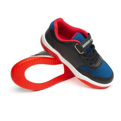 Zapatilla Con Luces Niño B2124 Mario Bross Negro Nintendo-2