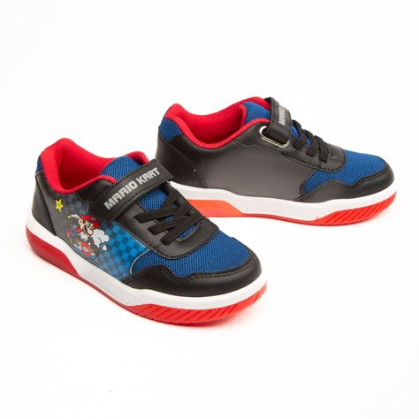 Zapatilla Con Luces Niño B2124 Mario Bross Negro Nintendo-1